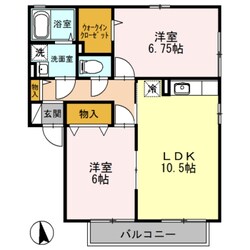 ベルソスE棟の物件間取画像